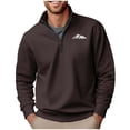 thumbnail image 2 of Yaoyar Mens Quarter Zip Pullover Lightweight Golf Pullover Long Sleeve Sweatshirt For Men, 2 of 5
