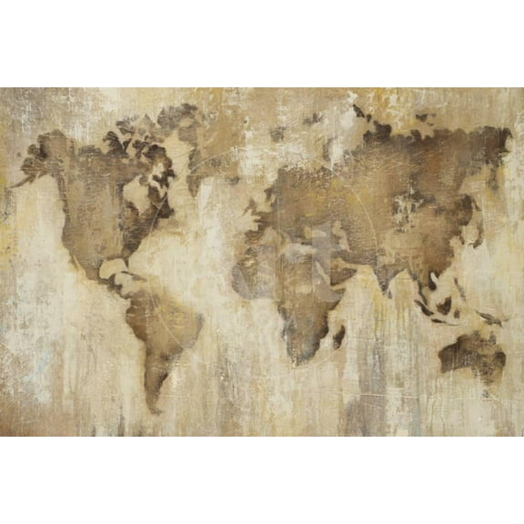 Map of the World, Unframed Art Print Wall Art by Liz Jardine Sold by Art.Com