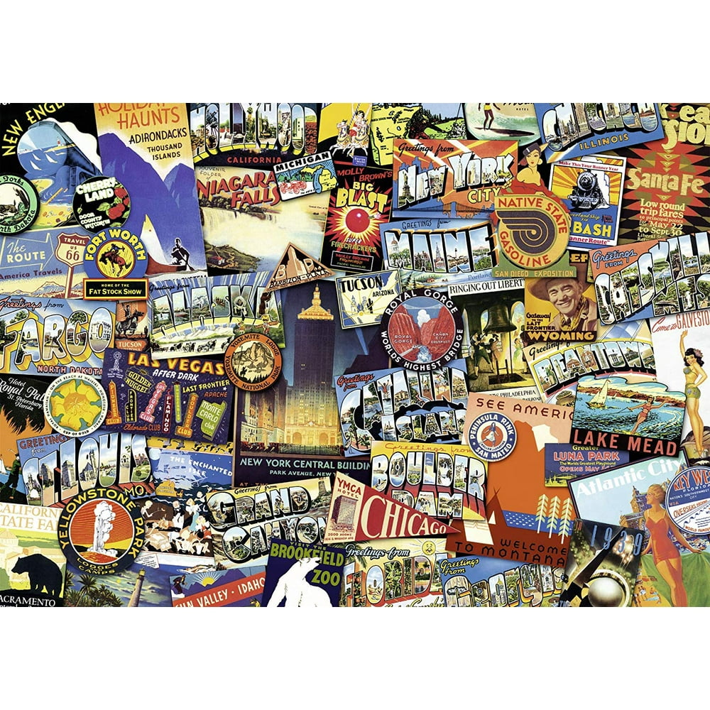 Road Trip USA 1000 Piece Jigsaw Puzzle for Adults – Every Piece is