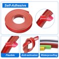 thumbnail image 3 of Banda de borde en forma de U Uxcell, 9.8Ft x 25mm de chapa autoadhesiva de TPE, borde flexible de muebles de contrachapado (Marrón), 3 of 5