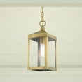 thumbnail image 3 of 20591-01 Livex Lighting Nyack - 1 Light Outdoor Pendant Lantern in Mid Century Modern Style - 6.25 Inches wide by 14.5 Inches high-Antique Brass, 3 of 11