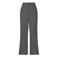 thumbnail image 7 of Women's Wide Leg Corduroy Pants Casual, Work Suitable, Elastic Waist, with Pockets, Multiple Sizes, 7 of 7
