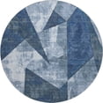 thumbnail image 2 of Addison Rugs Mayfield Premium Machine Washable Transitional Modern Navy Round Rug, 8' x 8', 2 of 6