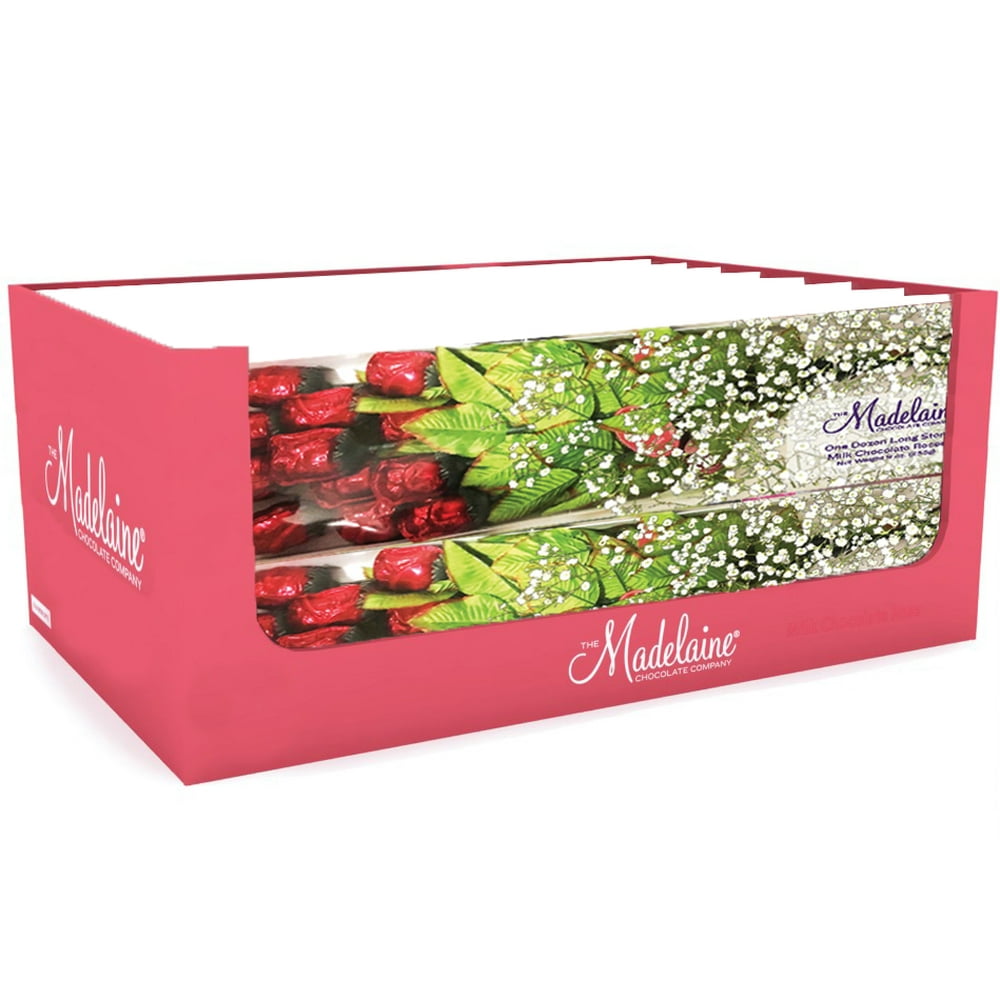Madelaine Dozen Chocolate Roses