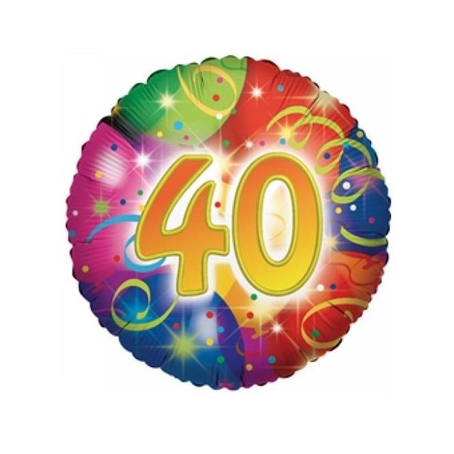 Amscan - Globo de Aluminio Diseño Cinta 40 (Multicolor)