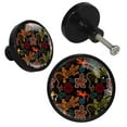 thumbnail image 2 of 4 Pcs Boho Lizards Knobs for Kitchen Cabinet Cupboard Dresser Bookcase Drawer Pulls Handles Round Home Decor, 2 of 5