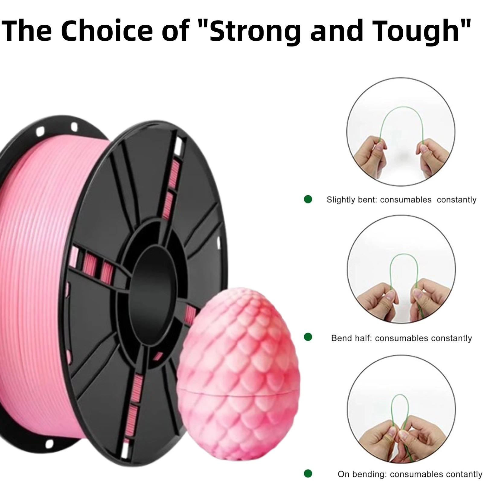 Crystal PLA 3D Printer Filament 1.75mm, Dimensional Accuracy +/- 0.02 mm, 1KG Spool (2.2lbs) Fits Most FDM 3D Printers