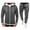 Clear, variant on Hooded Sweatshirt Mens Casual Long Sleeve Zip-up Hoodie Sweatshirts Hoodie Men Hooded Sweatshirt Pullover Hoody