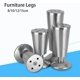 thumbnail image 3 of 4 patas de acero inoxidable engrosadas para muebles, patas ajustables con forma de taza, patas de gabinetes, patas de sofá, muebles, 3 of 5