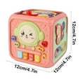 thumbnail image 3 of Edgergery Baby Learning Activity Cube for 12-18 Months Plus, 6-in-1 Multi-Functional Hexahedral Hand Drum Music Toy,Sensory Toy for Toddler 12 24 Months,Birthday Gift, 3 of 5