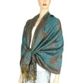 thumbnail image 5 of Women's Paisley Pashmina Double Sided Wrap Scarf Stole, 5 of 9