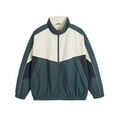 thumbnail image 2 of YLSDY Vintage Athletic Jacket for Men Casual Zip Up Lightweight Coat Trendy Patchwork Color Block Workout Pockets Jackets Army Green XXXL, 2 of 6