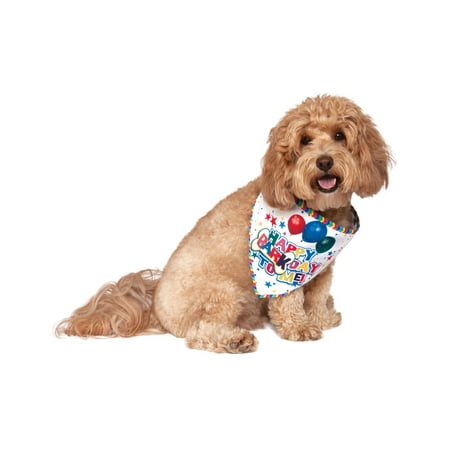 Barkday Pet God Puppy Double Sided Happy Birthday Bandana Collar