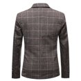 thumbnail image 3 of guisaled Men's Blazer Jackets Slim Fit One Button Lapel Trendy Tuxedo Jacket Wedding Dinner Prom Party Long Sleeve Casual Suit Coat, 3 of 6
