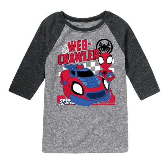 Marvel Spider-Man And His Amazing Friends - Web Crawler - Toddler And Youth Raglan