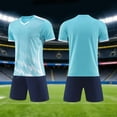 thumbnail image 2 of JAJAHO Boys Summer Active Clothes Athletic Short Sleeve V Neck T Shirt Quick Dry Shorts 2 Piece Set Kids Sports Outfit, 2 of 4