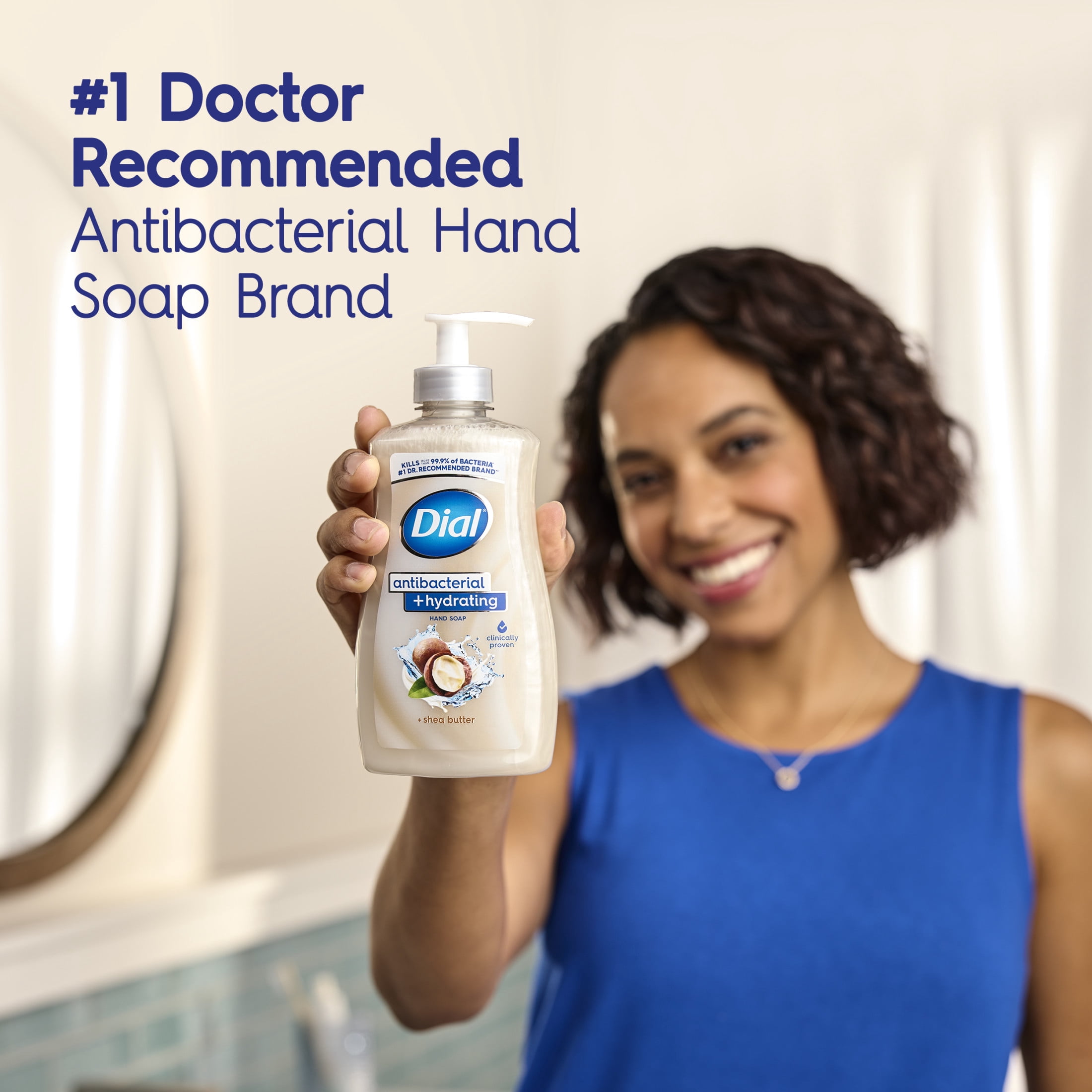 Dial Antibacterial + Hydrating Shea Butter Liquid Hand Soap, 11 oz