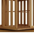 thumbnail image 6 of YOWOS Bamboo Rotating Corner Shelf, 6-Tier Bookcase Tower with Display Organizer and Floor Storage Rack, Walnut, 6 of 10