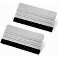 thumbnail image 1 of 3 x 6in Felt Edge Wrapping Squeegee Scratches-Free Decal Applicator Tool for Application of Craft Vinyl,Window Film and Wallpaper, Pack of 2, Silver, 1 of 4
