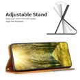 thumbnail image 5 of Feishell for iPhone 15 6.1 inch Folio Flip Case,Premium Durable PU Leather Magnetic Closure Credit Card Slots Kickstand Shockproof TPU Inner Wallet Phone Case,Yellow, 5 of 9