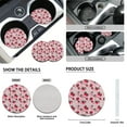 thumbnail image 6 of Uorisanigo Cute Strawberry 10 Pcs Auto Accessories Set with Comfortable Cars Seat Covers Car Steering Wheel Cover Cars Seat Belt Pad Cover Auto Water Cup Pad Chapstick Holder for Car SUV, 6 of 7