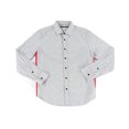 thumbnail image 1 of Camisa abotonada Sean John con detalle lateral para hombre gris extragrande, 1 of 1