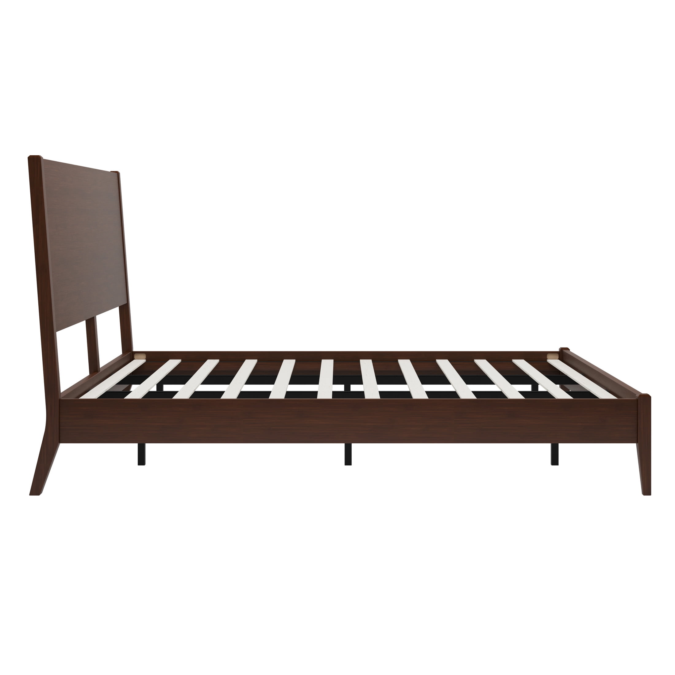Christopher Knight Home Mid-Century Modern Solid Bamboo Wood Platform Bed, King Size, Chocolate