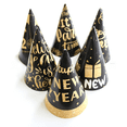 thumbnail image 2 of Sombrero de año nuevo con temática de oro negro para niños y adultos, decoración para fiestas de año nuevo, accesorios para fotos, diadema, 2 of 5