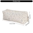 thumbnail image 3 of Aesthetic Pen Bag Bows Pencil Pouch Makeup Bag Large Capacity Pencil Case Pen Pouch Back to School Supplies for Girl Strawberry floral, 3 of 4