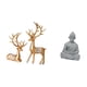 thumbnail image 5 of Conjunto de esculturas coleccionables europeas de Buda, reno y mono, figuras únicas de ciervo y Sun Wukong para decoración del hogar, hotel y patio., 5 of 8