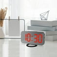 Digital Alarm Clock Large LED Display With Dual USB Charger Ports