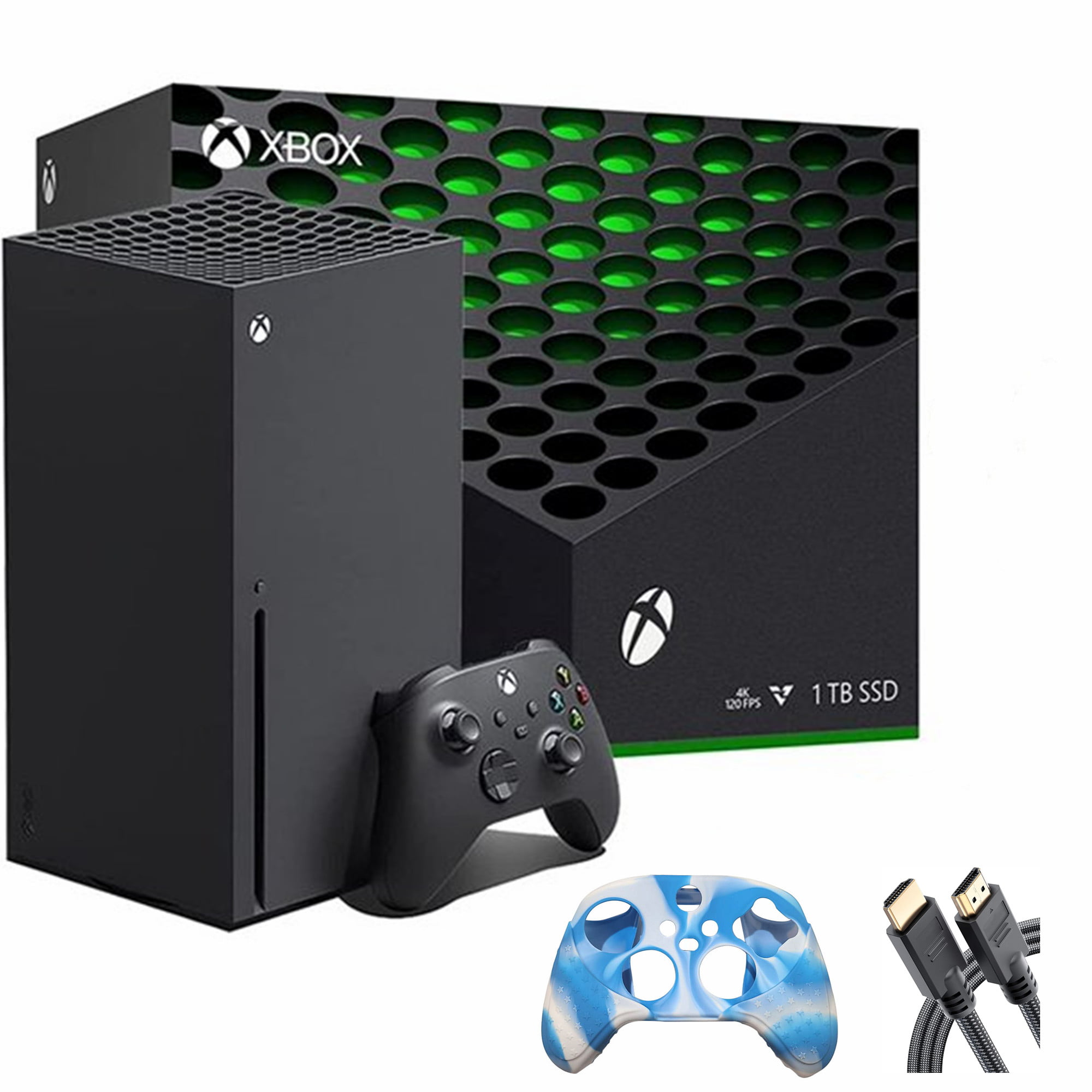 Microsoft Xbox Series X 1TB SSD Gaming Console with 1 Xbox Wireless  Controller - Black, 2160p Resolution, 8K HDR, Wi-Fi, w/Silicone Controller  Cover