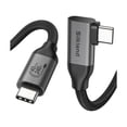 thumbnail image 1 of LujingZ 240W USB4 Cable for Thunderbolt 4 Cable Right Angle 3M, 90 Degree 20Gbps Data Sync 8k@60Hz Display, Compatible with MacBook Pro, iPhone 16 Pro, iPad Pro, eGPU, 1 of 1