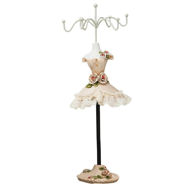 Expositor de joyas vintage con cadena de almacenamiento, árbol para joyas, expositor de joyas para pared