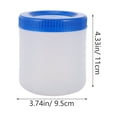 thumbnail image 2 of HEALEEP 3pcs Clear Paint Containers With Lids Plastic Storage Jars Liquid Sealing Cans Empty Pint Pails With Caps For Home Use, 2 of 8