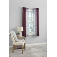 thumbnail image 6 of Mainstays Curtain and Sheers Set, 4 Panels, Burgundy, 27.5" W x 63” L, 6 of 9