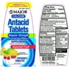 Major Calcium Antacid Tablets Chewable | Assorted Fruit Flavors 500 mg 150 Ct | Acid Reflux Medicine for Stomach Relief | Heartburn Medication | Upset Stomach Relief | Indigestion Chewables