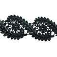thumbnail image 2 of Black 1.75" wide Embroidered Venise Lace Trim for DIY Sewing Notions Crafts, 2 of 2