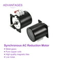 thumbnail image 4 of Synchronous AC Reduction Motor 60KTYZ AC110V 20RPM Ac Motor 20N.CM CW/CCW, 4 of 6