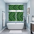 thumbnail image 3 of Saint Patrick's Day Kitchen Curtains Sets for Windows 36 Inch Length, Country Green Plaid Shamrock Clovers Rod Pocket Window Treatments Tier Curtains and Valances Set for Bedroom/Bathroom, 3 of 8