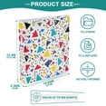 thumbnail image 3 of FORMRS 3 Ring Binder 1.5 inch with Pockets Set of 2 Clip Board 200 Sheets Capacity, Colorful Triangles, 3 of 8