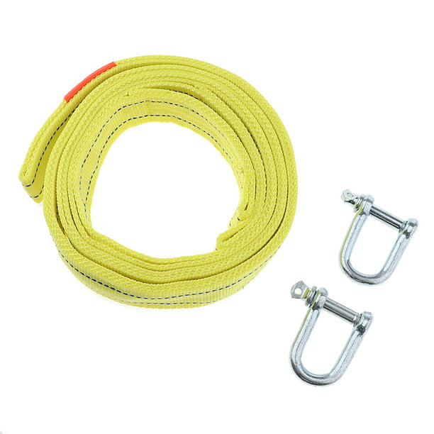 New Super Strong 16 Ft Polyethylene Braid Tow Rope with Hooks ATV Car 