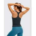 thumbnail image 3 of CRZ YOGA Butterluxe Workout Racerback Tank Tops for Women Padded Athletic Yoga Shirts with Built in Bra, 3 of 6