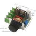 SCR Speed Controller 2000W 25A Motor Speed Regulator, High Efficiency