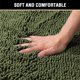 thumbnail image 3 of Alfombra de baño Alfombra de baño Alfombras de baño para baño Alfombras de baño antideslizantes Alfombra de chenilla extra gruesa 17" x 24" Absorbente Suave Shaggy Lavable Secado rápido Alfombras de felpa para bañeras - NavyLoden24" x 36", 3 of 5