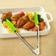 thumbnail image 5 of Utensilios de cocina, pinzas de plástico de acero inoxidable para alimentos, buen ayudante para hornear pan, bistec, negro, rojo, azul y verde, cuatro colores opcionales, pinzas de plástico de acero i, 5 of 6