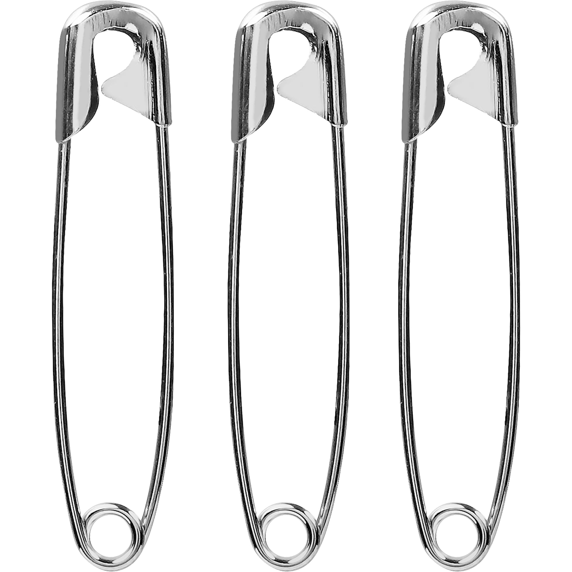 Silver Safety Pins Size 2 - 1.5 inch 144 Pieces Premium Quality