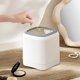 thumbnail image 5 of Mini Papelera de Escritorio | Pequeño cubo de basura de plástico para baño | Contenedor de basura compacto de mesa de 5.7x5.3 pulgadas | Beige Blanco Naranja Verde | Diseño de doble capa | Duradero, 5 of 6