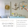 thumbnail image 4 of Decoración de pared con forma de estrella de mar de metal POXOHO, 30 cm, arte náutico, 4 of 6