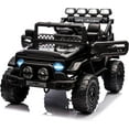 thumbnail image 1 of Ourlova Kids Ride On Truck Car, 12V Electric, Remote, Suspension, LED, Bluetooth, Music, 3 Speeds, 1 of 8